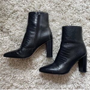 Matisse Black Ankle Boots with Chunky Heel